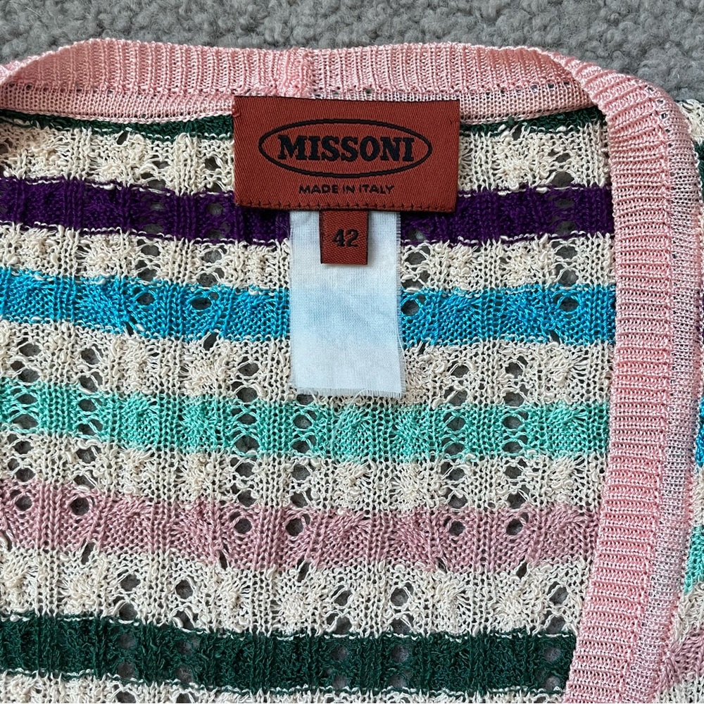 Vintage Missoni Knit Button up Cardigan - Picture 7 of 12